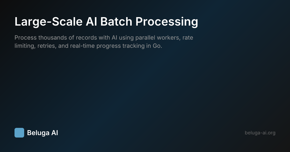 Large-Scale AI Batch Processing | Beluga AI
