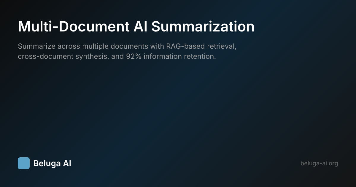 Multi-Document AI Summarization | Beluga AI