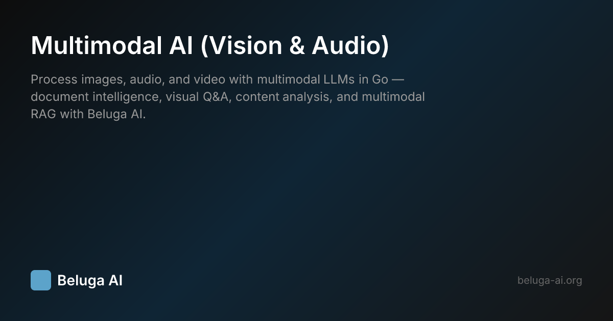 Multimodal AI (Vision & Audio) | Beluga AI