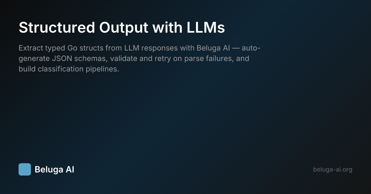 Structured Output with LLMs | Beluga AI