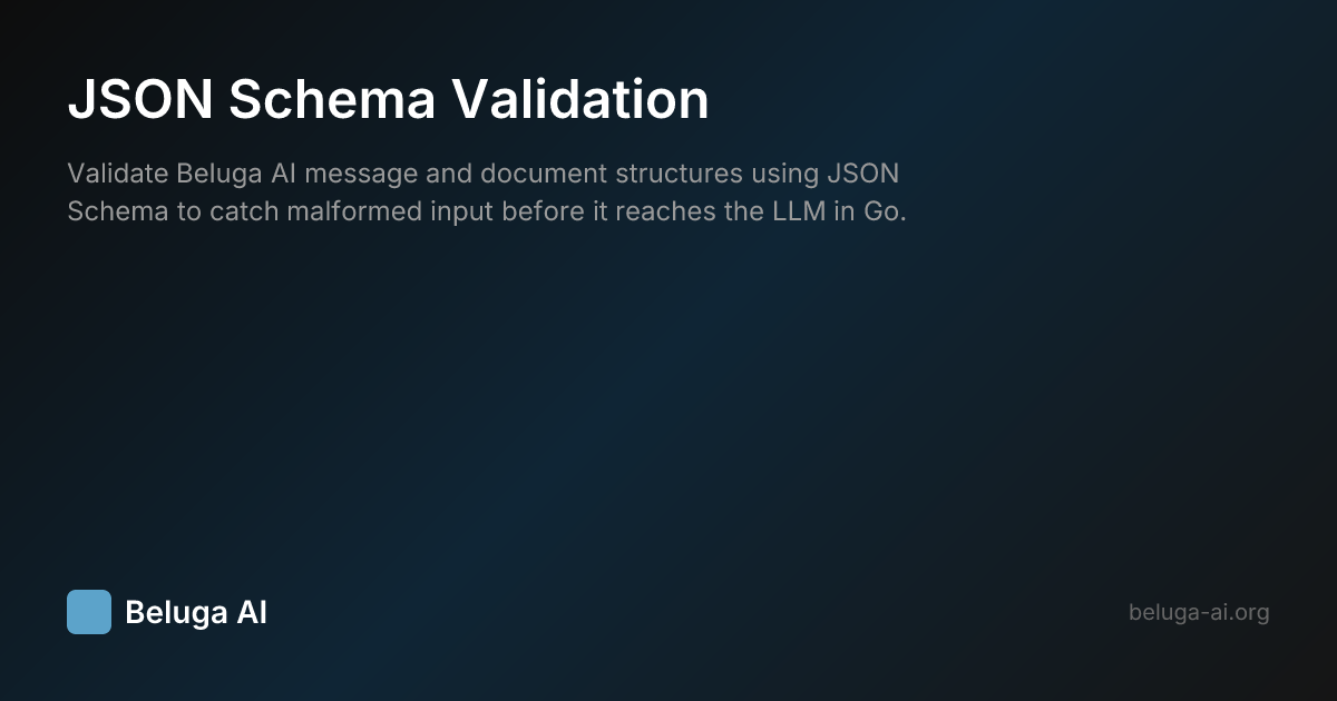 JSON Schema Validation | Beluga AI