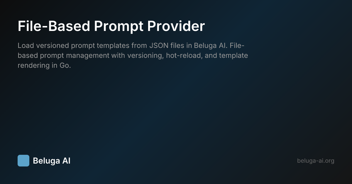 File-Based Prompt Provider | Beluga AI