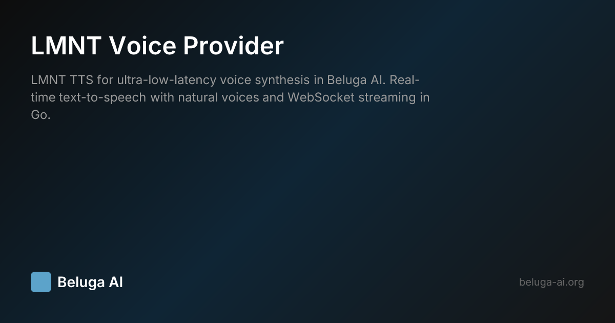 LMNT Voice Provider | Beluga AI